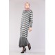 Tekbir 8310 Polo Striped Dress Single