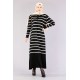 Tekbir 8310 Polo Striped Dress Single