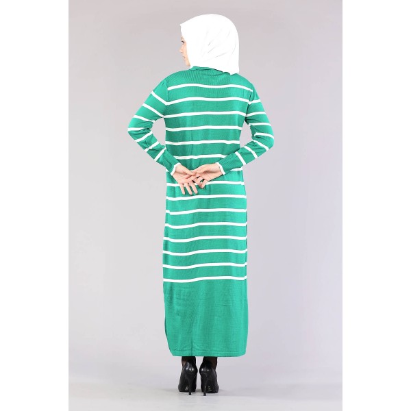 Tekbir 8310 Polo Striped Dress Single