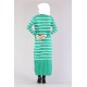 Tekbir 8310 Polo Striped Dress Single