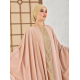 Filizzade Woman dress Camel - Gold - Crew neck - Modest Dress - Tuncay