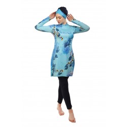 Mayo Burkini Aquarium Design Swimwear Mayo Burkini Aquarium Design Swimwear