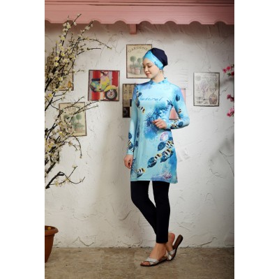 Mayo Burkini Aquarium Design Swimwear Mayo Burkini Aquarium Design Swimwear