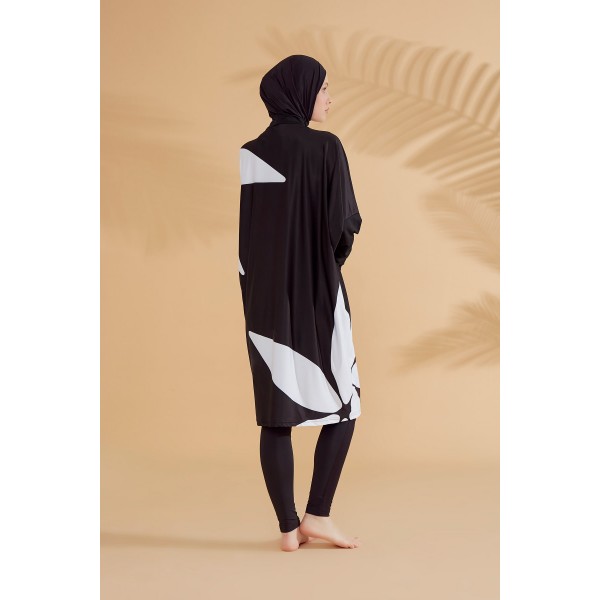 Mayo burkini Marina Black Closed Hijab Swimwear M2309