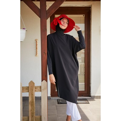 Mayo burkini Marina Basic Black Fully Covered Hijab Swimwear M2318 Mayo burkini Marina Basic Black Fully Covered Hijab Swimwear M2318