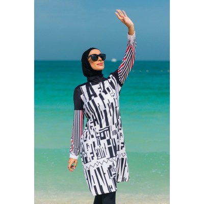 Mayo burkini Marina Black Full Covered Hijab Swimsuit M2302 Mayo burkini Marina Black Full Covered Hijab Swimsuit M2302