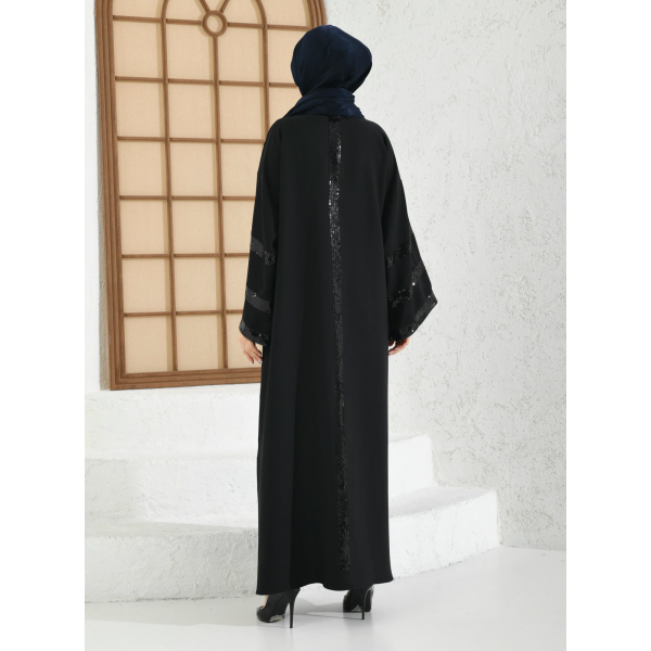 Filizzade Woman Abaya Unlined Fabric Embroidered