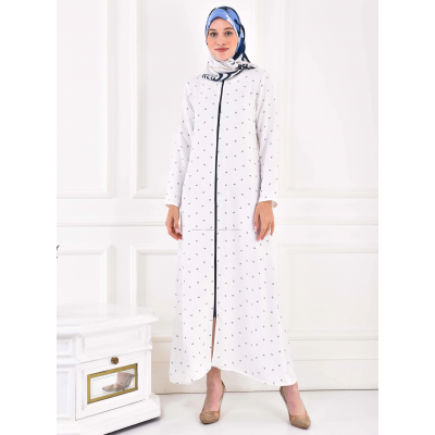 Filizzade Woman Abaya Stripe - Crew neck 