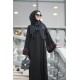 abaya claret red guipure