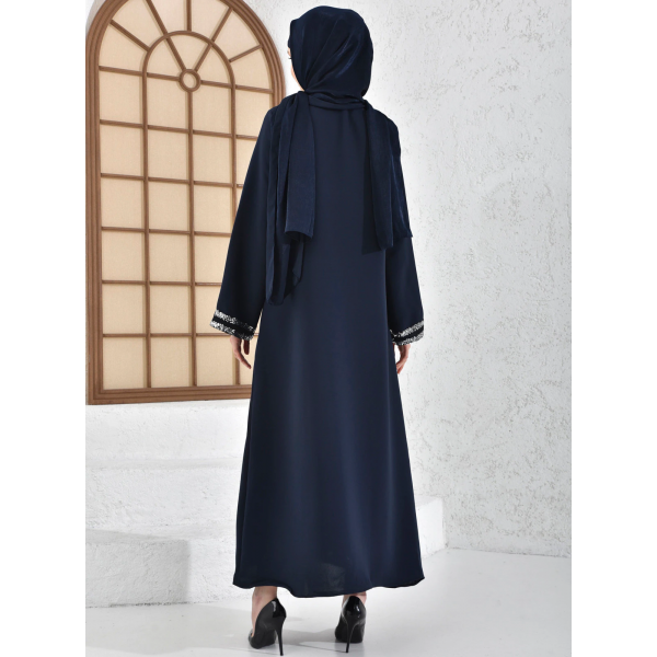 Filizzade Woman abaya Unlined - Crew neck