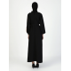 Filizzade Woman Crew neck Belted Loose Abaya