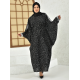 Filizzade Women's unlined abaya with shoulder and arm decoration