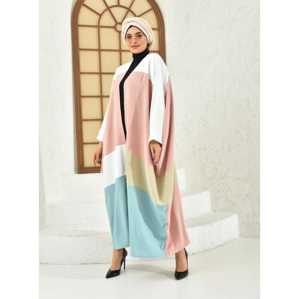 Filizzade Woman abaya Unlined Multi Piece Garnish Abaya