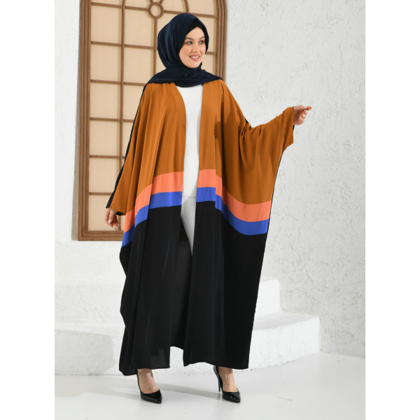 Filizzade Woman Abaya Open Front Abaya Unlined