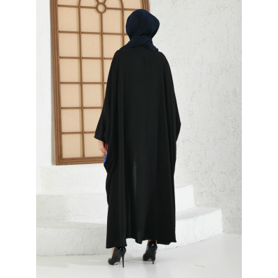 Filizzade Woman Abaya Open Front Abaya Unlined 
