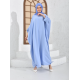 Filizzade Woman Loose abaya Unlined Fabric - Round Neck