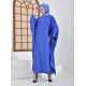 Filizzade Woman Loose abaya Unlined Fabric - Round Neck