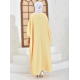 Filizzade Woman Loose abaya Unlined Fabric - Round Neck