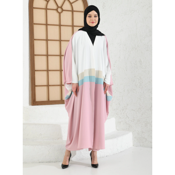 Filizzade Woman Abaya Open Front Abaya Unlined