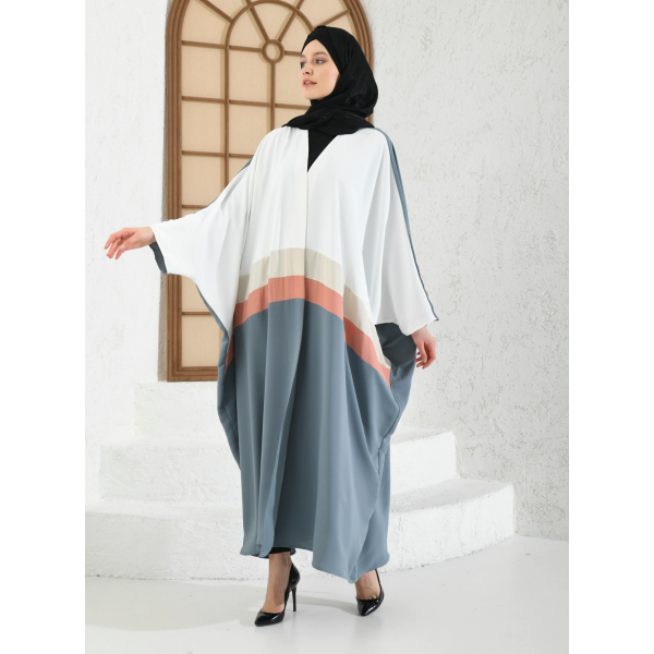 Filizzade Woman Abaya Open Front Abaya Unlined