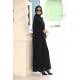 Abaya BLACK SLICE STONE FERRACE