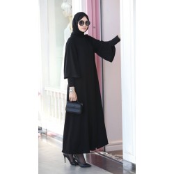 عباية بأكمام ساندي سادة فيراس  عباية بأكمام ساندي سادة فيراس