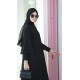 Abaya Plain Sandy Sleeve Ferrace