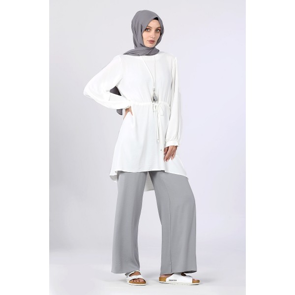 Tekbir Levidor Sleeve Cuffed Tunic Suit