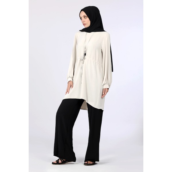 Tekbir Levidor Sleeve Cuffed Tunic Suit