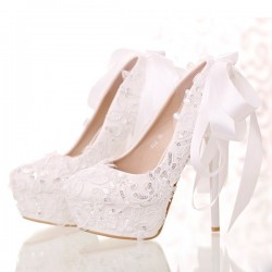 أحذية الزفاف المرأة Leatherette Stiletto كعب مغلق مضخات منصة إصبع القدم أحذية الزفاف المرأة Leatherette Stiletto كعب مغلق مضخات منصة إصبع القدم