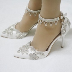 أحذية الزفاف المرأة Leatherette Stiletto كعب مغلقة إصبع القدم مضخات الصنادل ماري جين أحذية الزفاف المرأة Leatherette Stiletto كعب مغلقة إصبع القدم مضخات الصنادل ماري جين