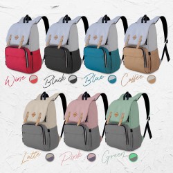 حقيبة العناية بالطفل والأم حقيبة ظهر مع منفذ شحن موبايل من كيوي كول باج  حقيبة العناية بالطفل والأم حقيبة ظهر مع منفذ شحن موبايل من كيوي كول باج