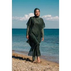 burkini cover Marina Hijab Swimsuit Over Kaftan Kimono Pareo P2202-Khaki burkini cover Marina Hijab Swimsuit Over Kaftan Kimono Pareo P2202-Khaki