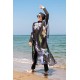 burkini cover Marina Hijab Swimwear Floral Patterned Kaftan Kimono Pareo P2105