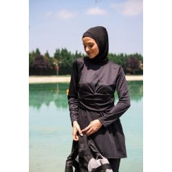 Mayo burkini Rivamera Black Minimal Design Hijab Swimsuit R1118 Mayo burkini Rivamera Black Minimal Design Hijab Swimsuit R1118