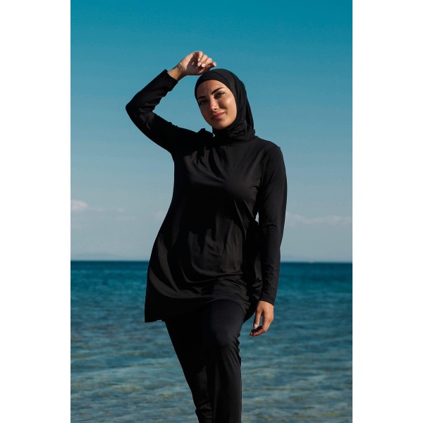 Mayo burkini MARINA Fully Covered Swimsuit 1969 – Black