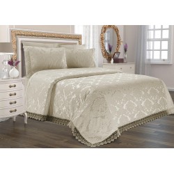 Duvet Cover Dowry Land Jacquard Chenille Bed Cover Beige Duvet Cover Dowry Land Jacquard Chenille Bed Cover Beige