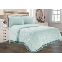 Duvet Cover Dowry Land Jacquard Chenille Bed Cover Mint Duvet Cover Dowry Land Jacquard Chenille Bed Cover Mint