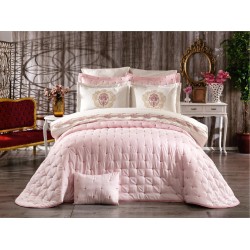 Duvet Cover Chester Double Bed Cover 4 Pieces Powder Duvet Cover Chester Double Bed Cover 4 Pieces Powder
