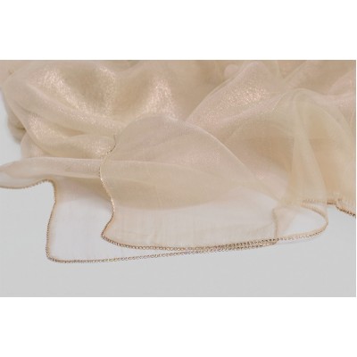 Two-color side stone shawl Two-color side stone shawl