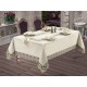 Luxury tablecloth Star Lace Dinnerware with French Guipure - 26 Pieces