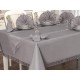 Luxury tablecloth Kdk Care-Free Tablecloth Set 26 Pieces Pitikare Gray