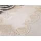 Luxury tablecloth Verna Table Cloth 160x260 Cm 26 Pieces Cream Cream