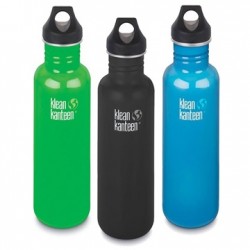 Klean Kanteen 0.8L Sport Cap Water Bottle - Steel Water Bottle
