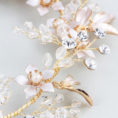 اكسسوارات الزفاف السيدات مشرقة سبيكة أمشاط وبارات مع حجر الراين اكسسوارات الزفاف السيدات مشرقة سبيكة أمشاط وبارات مع حجر الراين