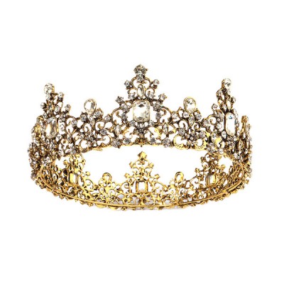Wedding Accessories Ladies Beautiful Rhinestone / Alloy Crowns With Rhinestone