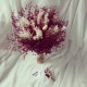 Wedding Bouquet Burgundy زهرة جافة الزفاف باقة