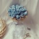 Wedding Bouquet Vibrant textured Blue Bridal Bouquet