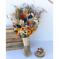 Wedding Bouquet زهرة جافة زهرة الزفاف البرية Wedding Bouquet زهرة جافة زهرة الزفاف البرية