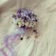 Wedding Bouquet Blue Purple Bridal Flower (Bouquet)